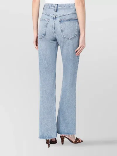Agolde Shona Denim Trousers In Blue