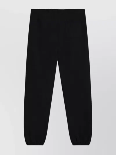 Champion Navy Blue Cotton Jogging Trousers In Black