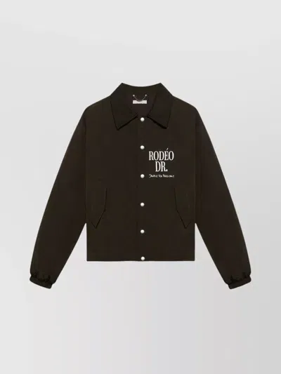 1989 Studio Solid Color Rodeo Jacket With Contrasting Print In Green