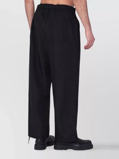 Oamc Trouser With Elastic Waistband And Pockets In Black