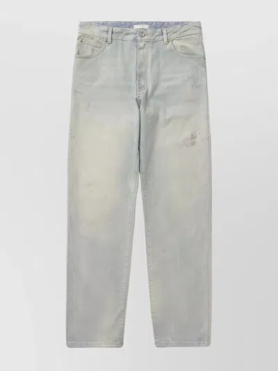 1989 Studio Faded Wash Denim Pants With Five Pockets In Blue