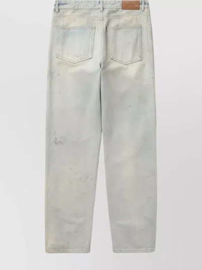 1989 Studio Faded Wash Denim Pants With Five Pockets In Blue