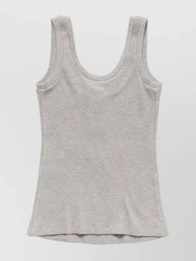 1989 Studio Stretch Fabric Waffle Tank Top In Gray