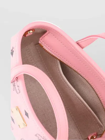 Mcm Structured Tote Bag With Top Handles And Detachable Strap