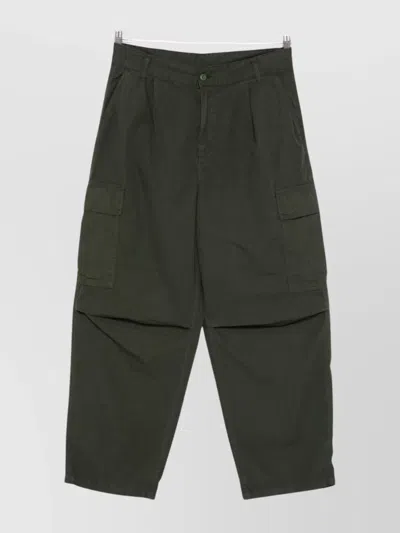 Carhartt Cargo Trousers With Belt Loops And Multiple Pockets In Black