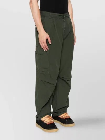 Carhartt Cargo Trousers With Belt Loops And Multiple Pockets In Black