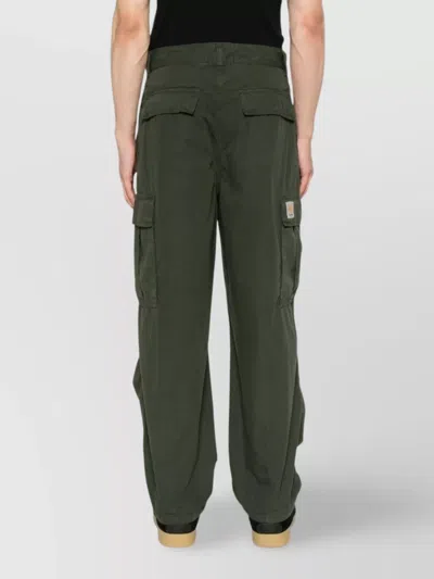 Carhartt Cargo Trousers With Belt Loops And Multiple Pockets In Black
