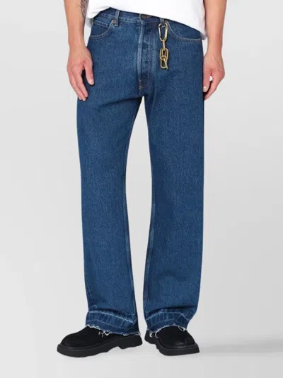 Darkpark Edi Straight-leg Jeans With Keychain In Blue
