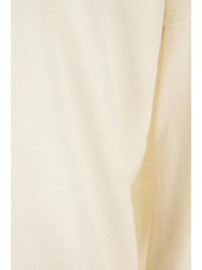 Alberta Ferretti Wool Sweater With Button Detail And Dropped Shoulders In Yellow