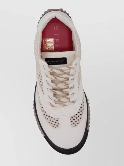 Stella Mccartney S Wave Sport Sneakers With Mesh Panels In White