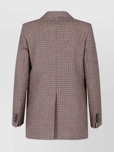 Tagliatore Structured Blazer With Notch Lapel And Back Vent In Neutral