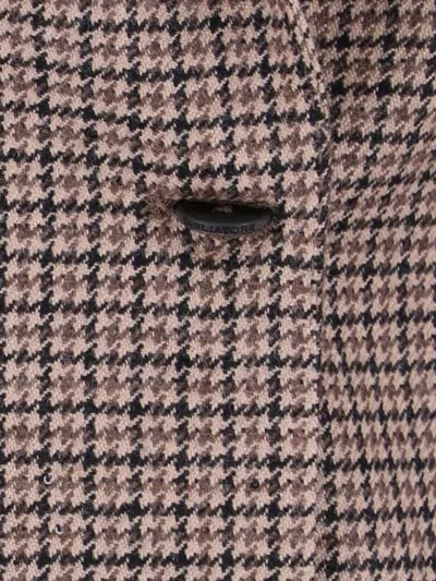 Tagliatore Structured Blazer With Notch Lapel And Back Vent In Neutral