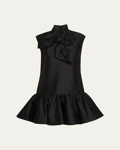 Zimmermann Sleeveless Bow Mini Dress In Black