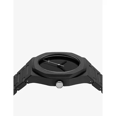 D1 Milano Ens Black D1-pcbu07 Polycarbonate Quartz Watch In Black