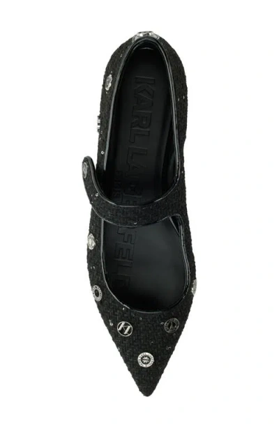 Karl Lagerfeld Women's Rosalyn Pointed-toe Slingback Pumps In Black