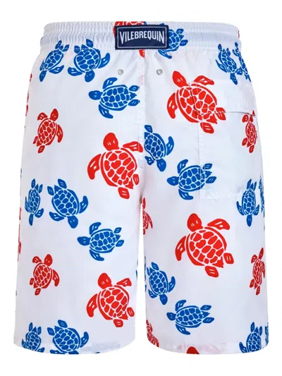 Vilebrequin Turtle-print Elastic-waist Swim Shorts In Multi