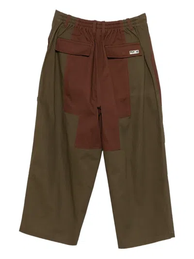 Perks And Mini Contrast-panel Trousers In Multi