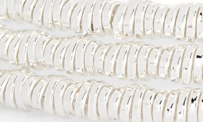 Nordstrom Rack Textured Coil Wrap Bracelet In Metallic