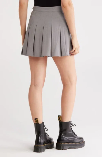 Abound Pleated Miniskirt In Gray