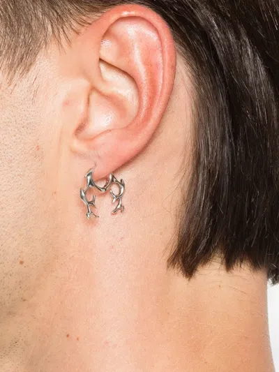 Kusikohc Flame Thorn Earrings In Metallic
