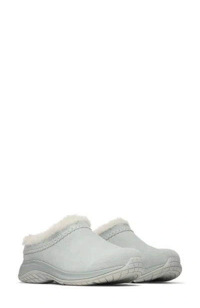 Merrell Encore Ice 5 Water Resistant Genuine Shearling Slip-on Shoe In Gray