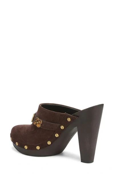 Veronica Beard Giana Embellished Suede Platform Mules In Multi