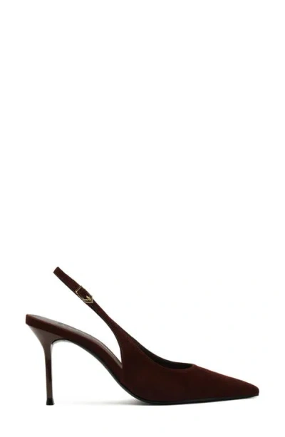 Schutz Alicia Pointed Toe Slingback Pump In Brown