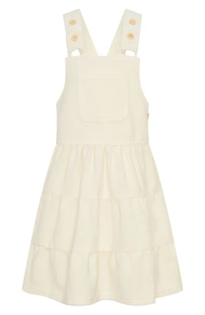 Tiny Tribe Kids' Corduroy Overall Dress In Yellow