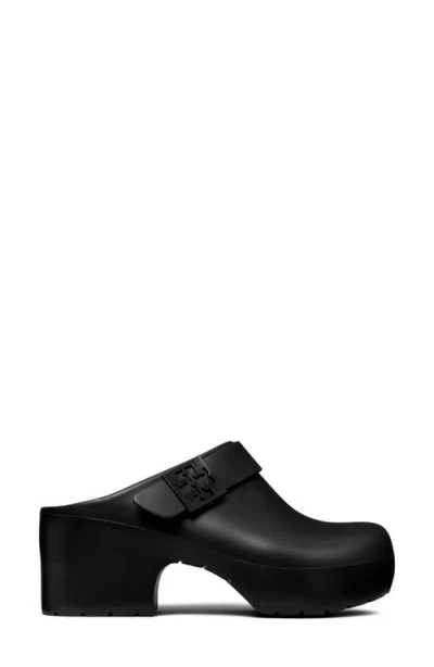 Tory Burch Mellow Platform Heeled Clog In Black