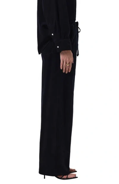 Citizen Of Humanity Citizens Of Humanity Aurora Pull-on Stretch Cotton Pants In Black