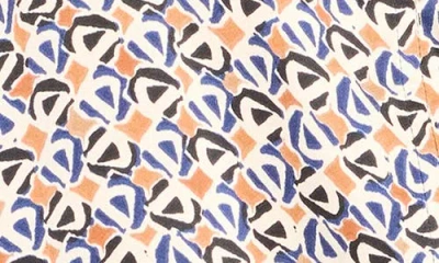 Nic + Zoe Nic+zoe Monogram Mix Button-up Top In Blue