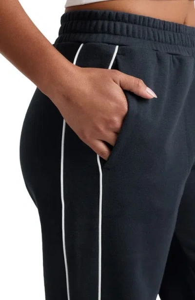 Beyond Yoga Luxefleece Piper Wide Leg Pants In Nocturnal Navy In Blue