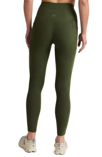 Beyond Yoga Everyday Space Dye High Waist Pocket Leggings In Green