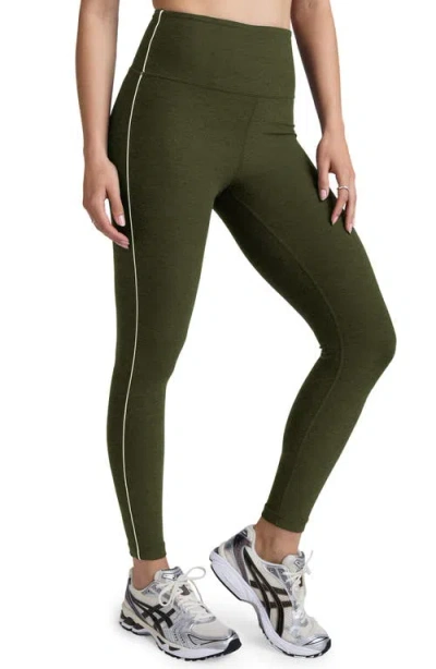 Beyond Yoga Everyday Space Dye High Waist Pocket Leggings In Green