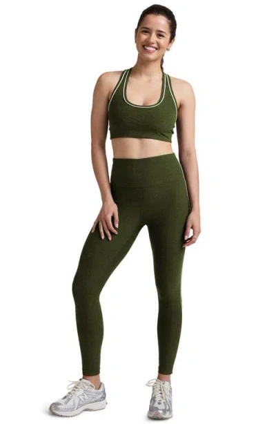 Beyond Yoga Everyday Space Dye High Waist Pocket Leggings In Green