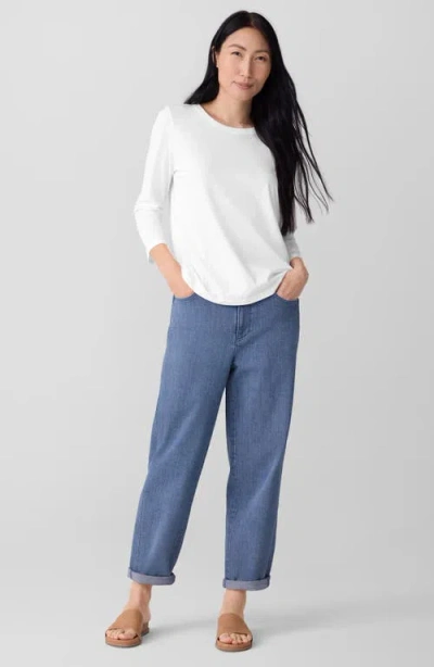 Eileen Fisher Women's Round Neck T-shirt In White