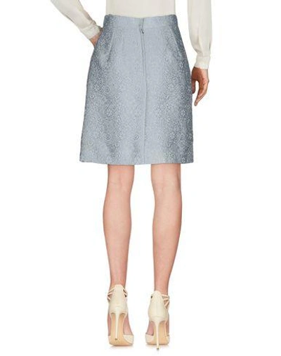 Shop Dolce & Gabbana Knee Length Skirts In Sky Blue