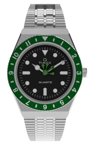 Timex X Secondeseconde Q Re-issue 38mm In Green
