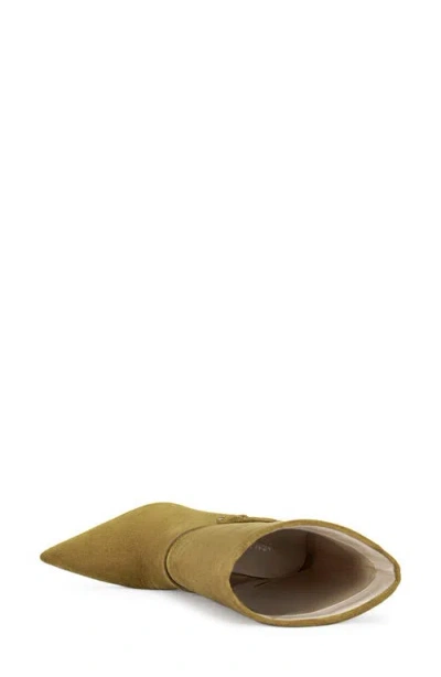 Azalea Wang Winding Pointed Toe Bootie In Green