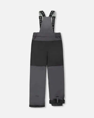 Deux Par Deux Boy Two-piece Discover Snowsuit In Gray