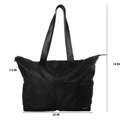 Members Only Packable Lightweight Travel Tote Bag In Black