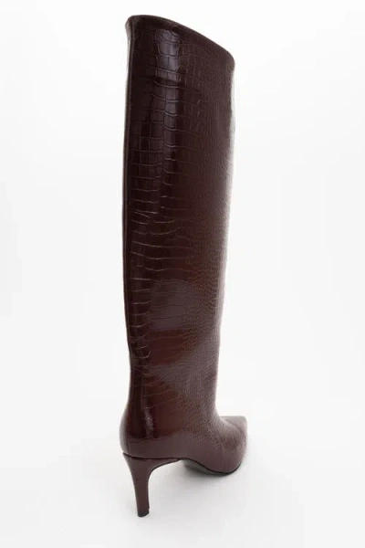 Prologue Shoes Cassandra High Heel Boot In Red