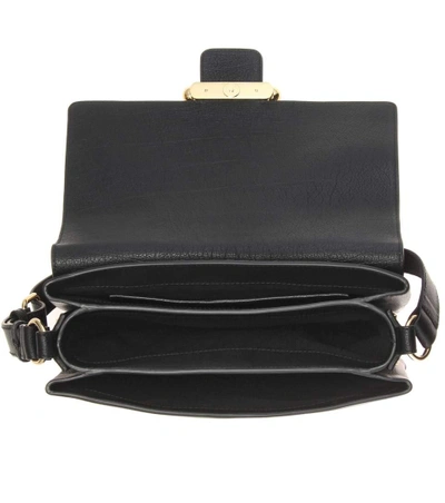 Shop Alexander Mcqueen Leather Crossbody Bag In Black