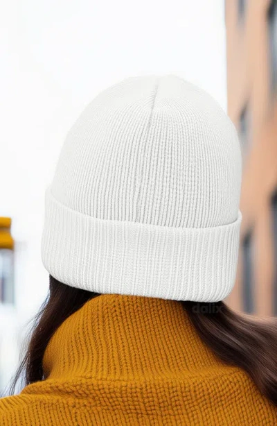 Dalix Martini Beanie Cap In White