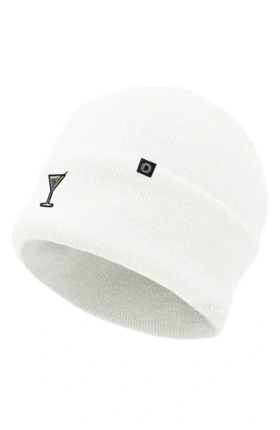 Dalix Martini Beanie Cap In White