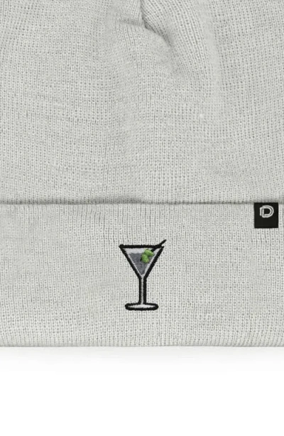 Dalix Martini Beanie Cap In Gray
