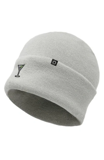 Dalix Martini Beanie Cap In Gray