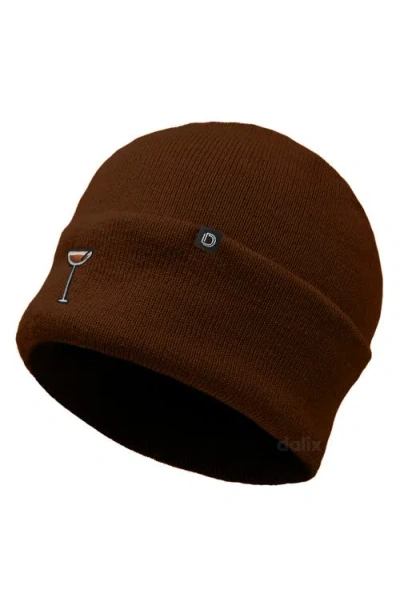 Dalix Espresso Martini Beanie Cap In Brown
