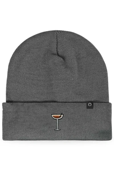 Dalix Espresso Martini Beanie Cap In Gray