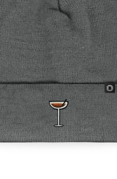 Dalix Espresso Martini Beanie Cap In Gray